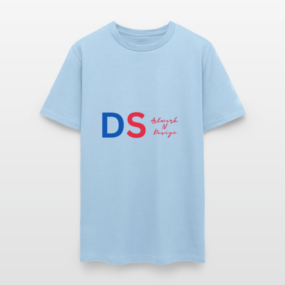 DS  - Men's T-Shirt blue and red - powder blue