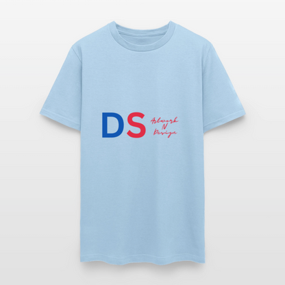 DS  - Men's T-Shirt blue and red - powder blue