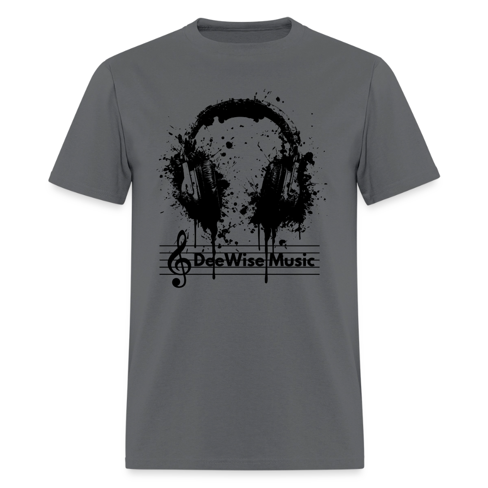 DeeWise Music - Headphones T-Shirt - charcoal