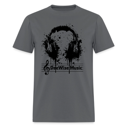 DeeWise Music - Headphones T-Shirt - charcoal