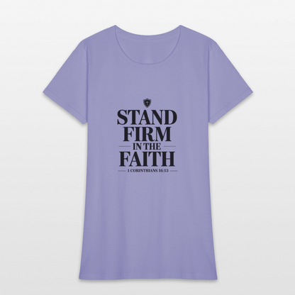 Stand Firm - women's t-shirt - lavender
