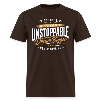 Be Unstoppable - Men's T-Shirt - brown