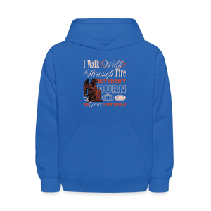 Walk with God - Kids' Hoodie - royal blue