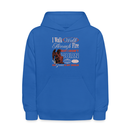 Walk with God - Kids' Hoodie - royal blue