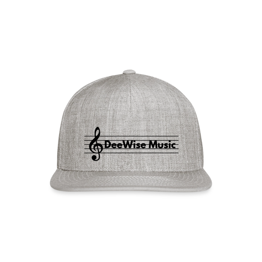 DeeWise Music - Snapback Baseball Cap - heather gray