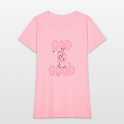 God is Good - Bold Pink -Women's Short Sleeve T-Shirt - pink