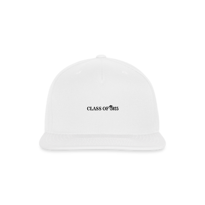 Class of 2025 - Snapback Baseball Cap - white