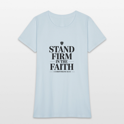 Stand Firm - women's t-shirt - light blue