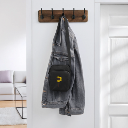 Sunflower of Hope - Upright Crossbody Bag - black