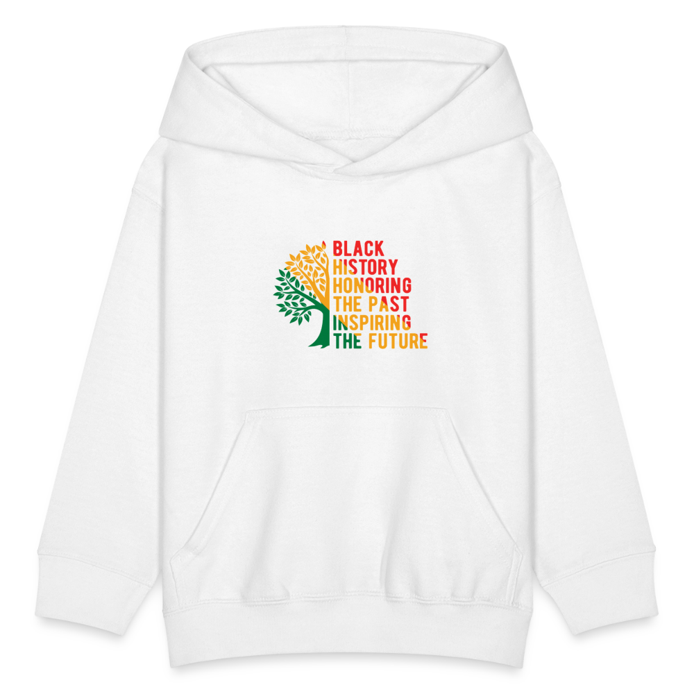 Black History - kids hoodie - white