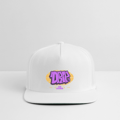 Drip - Graffiti Snapback Baseball Cap - white