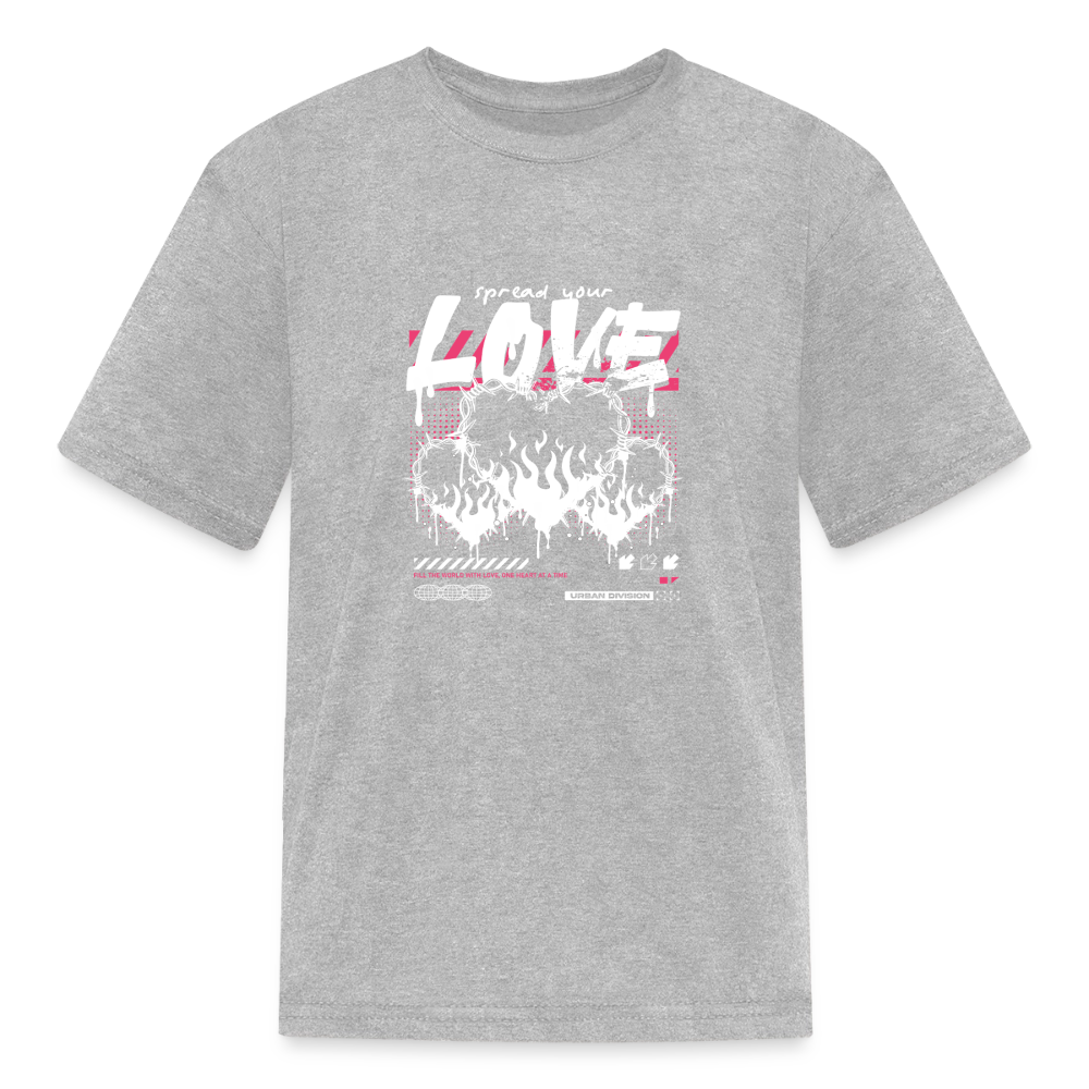 Spread Your Love - Kids' T-Shirt - heather gray