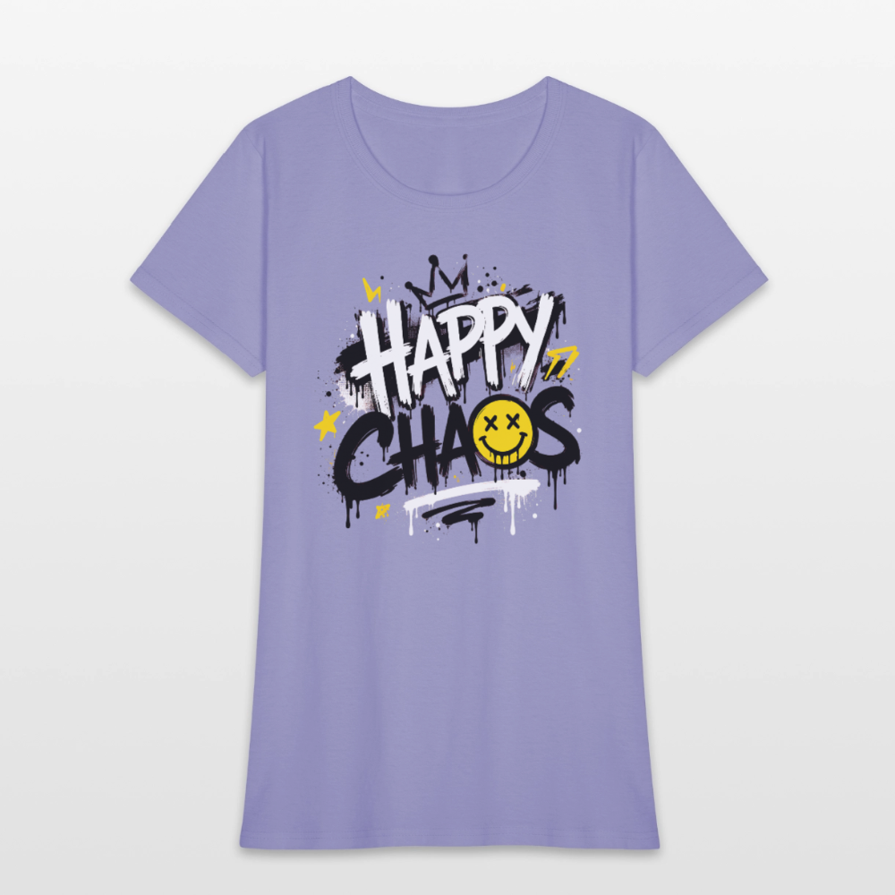 Happy Chaos - Graffiti Women's T-Shirt - lavender
