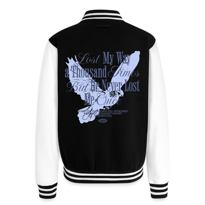 God is with Us - Letterman Jacket - black/white