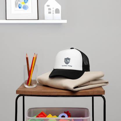 Unity - Kid's Trucker Cap - white/black