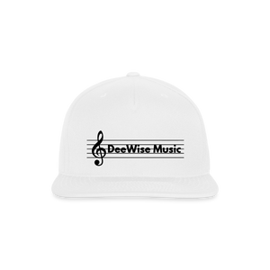 DeeWise Music - Snapback Baseball Cap - white