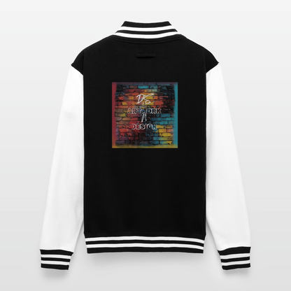 Brick Wall Art -  Letterman Jacket - black/white