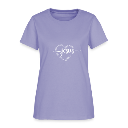 Jesus Heart - Women's T-Shirt - lavender