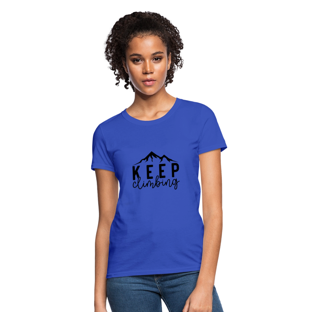 Keep climbing - Women's T-Shirt - royal blue