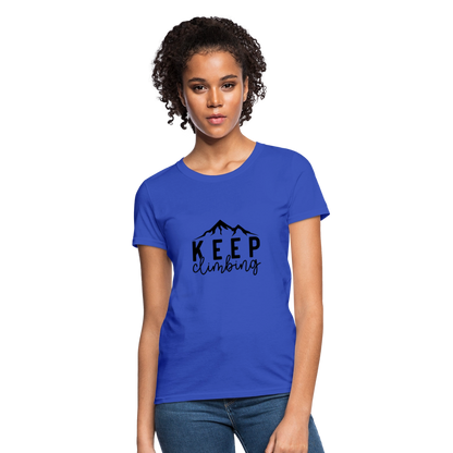 Keep climbing - Women's T-Shirt - royal blue