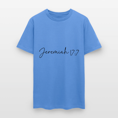 Jeremiah 17:7 - men's t-shirt - carolina blue
