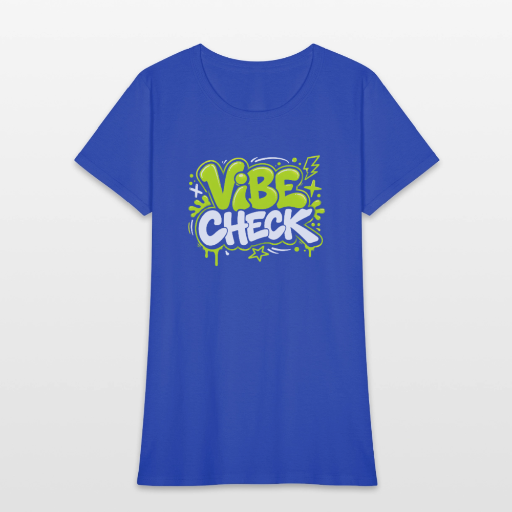 Vibe Check - Graffiti Women's T-Shirt - royal blue