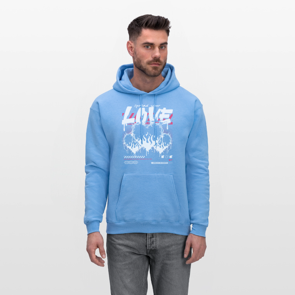 Heart of fire - Men's Hoodie - carolina blue