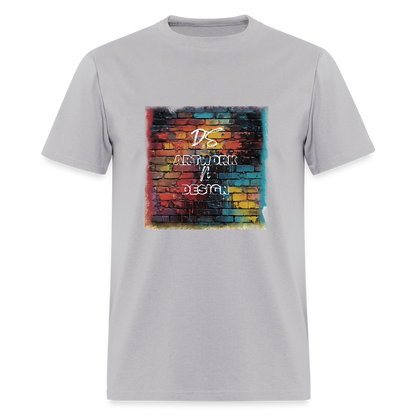 Brick Wall Artwork - Men's Tee - gravel 