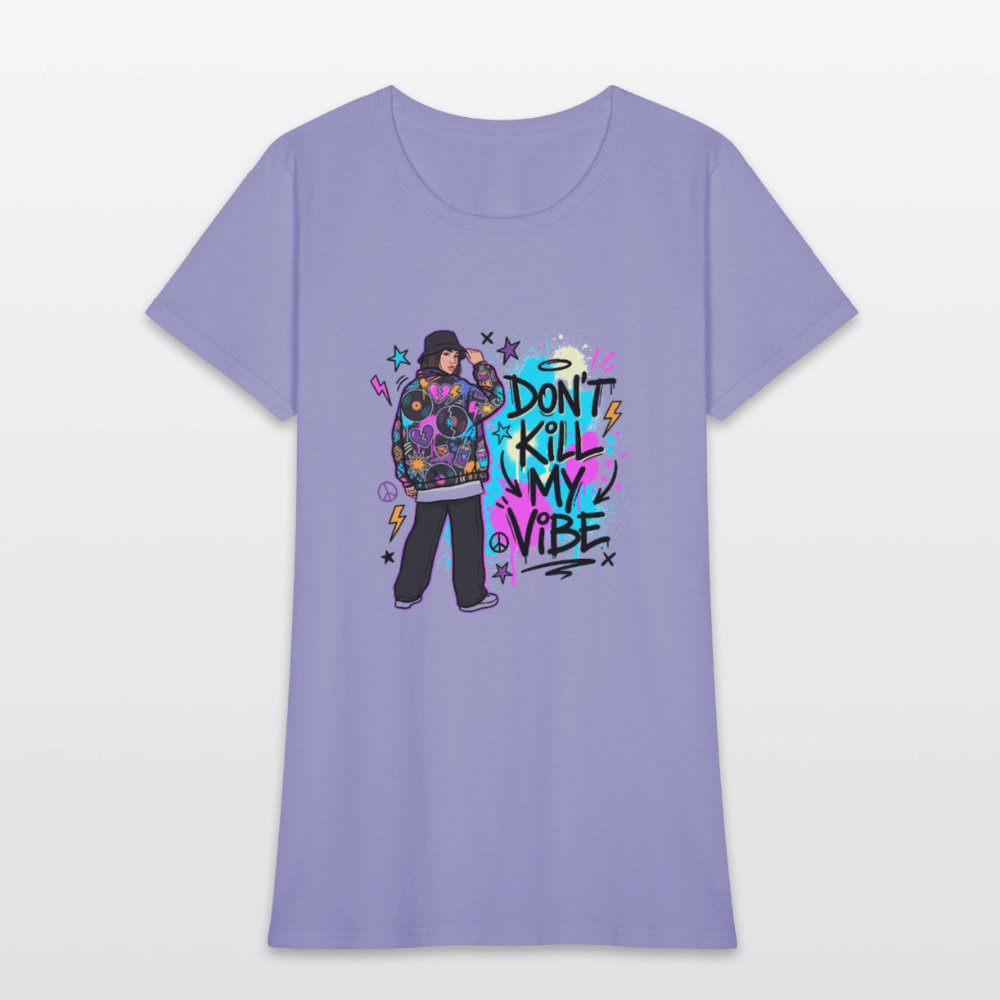 Don't Kill My Vibe - Graffiti Women's T-Shirt - lavender