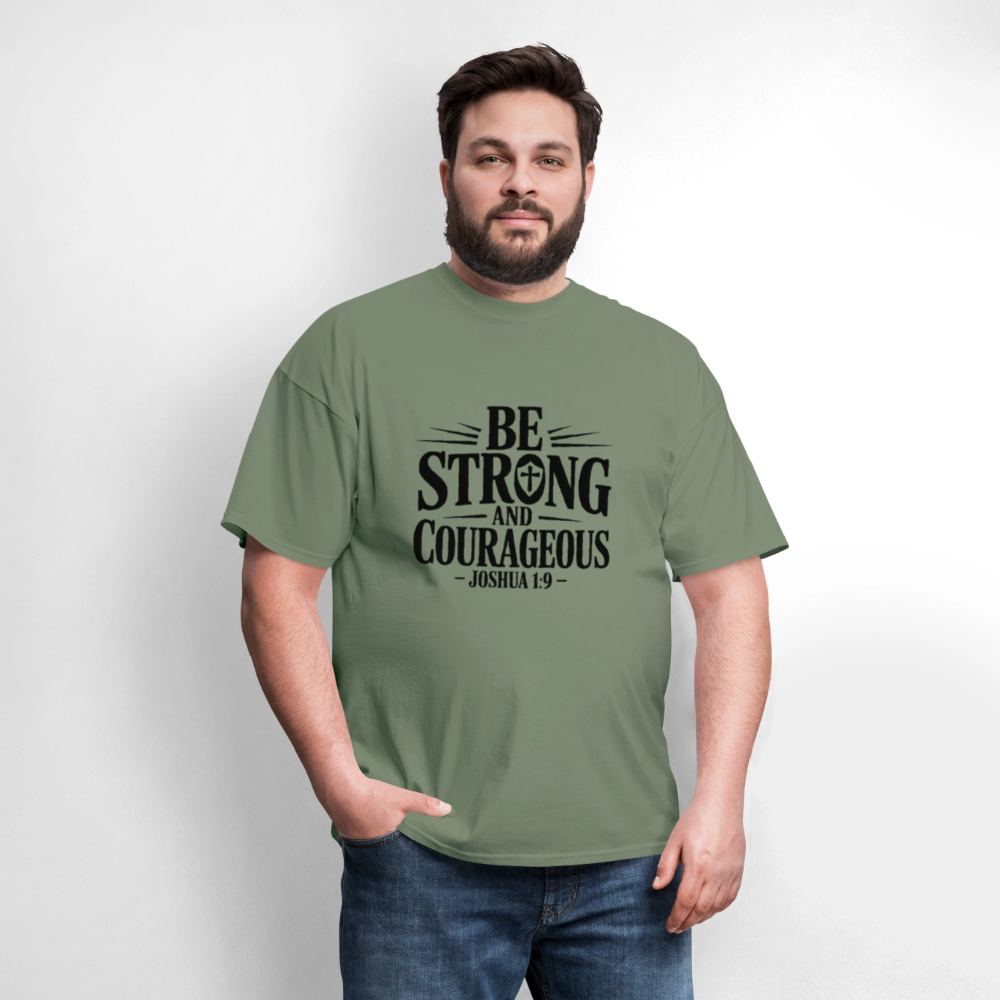 Be Strong - men's t-shirt - military green