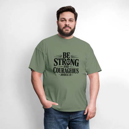 Be Strong - men's t-shirt - military green