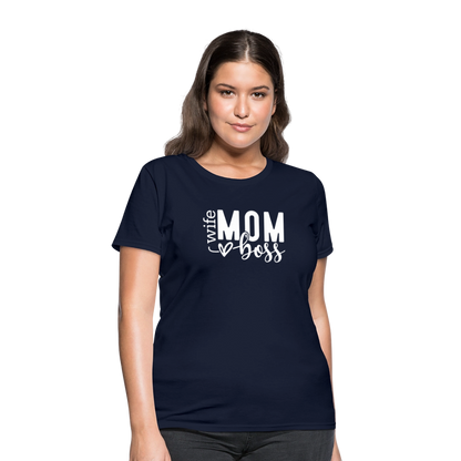 Mom Boss - T-Shirt - navy