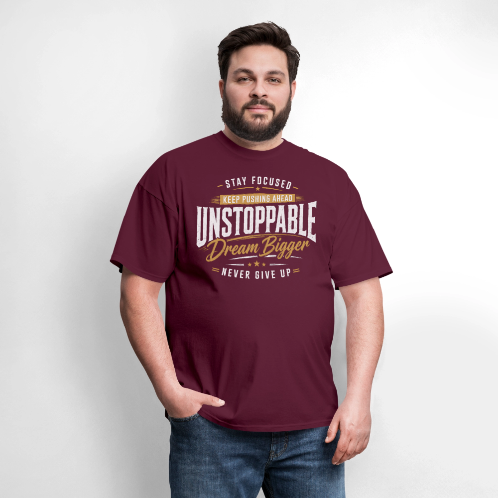 Be Unstoppable - Men's T-Shirt - burgundy