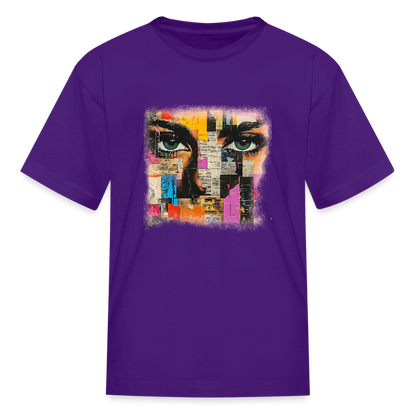 Pop Culture Woman 3 - Kids' T-Shirt - purple