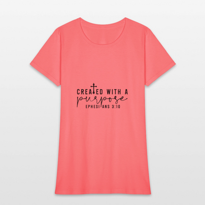 Created - Women's T-Shirt - coral