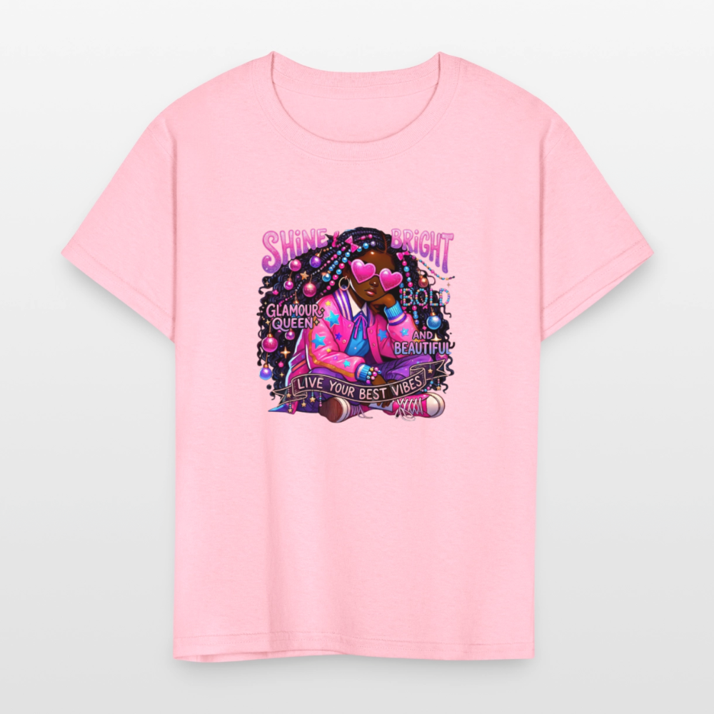Black Girl Power -  Cosmic Diva Kids' T-Shirt - pink