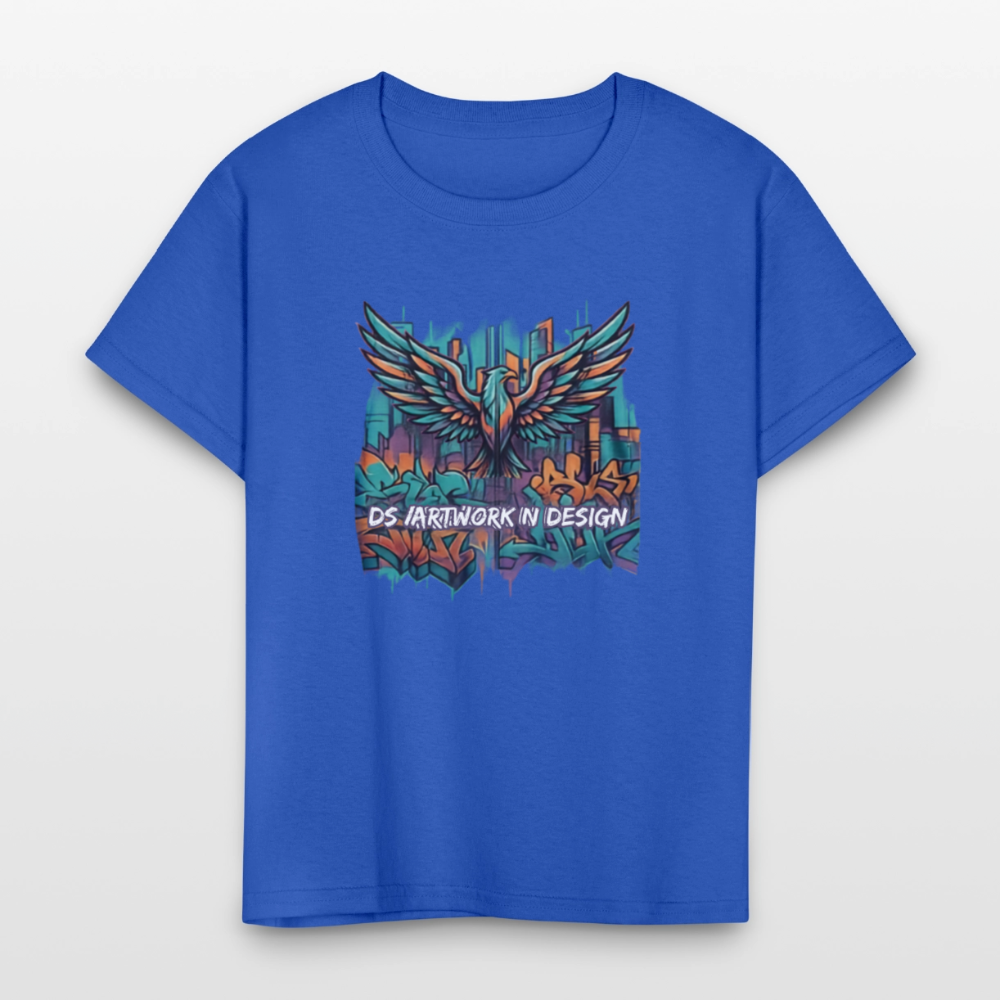 Graffiti Eagle - Kids' T-Shirt - royal blue