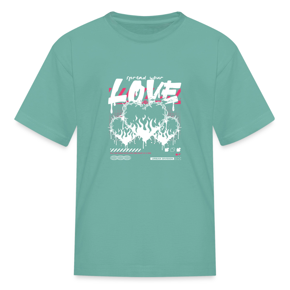 Spread Your Love - Kids' T-Shirt - aquatic