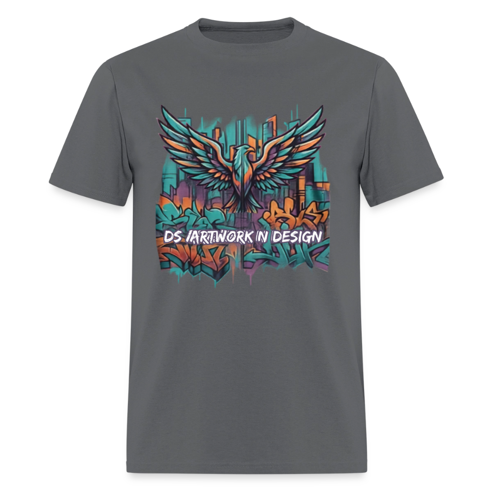 Graffiti Eagle - Men's T-Shirt - charcoal