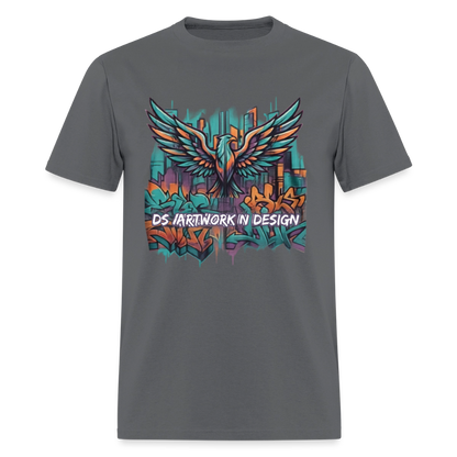 Graffiti Eagle - Men's T-Shirt - charcoal