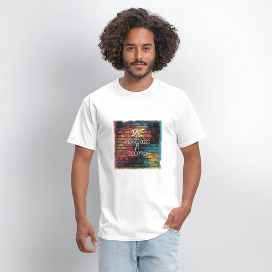 Brick Wall Artwork - Men's Tee - white
