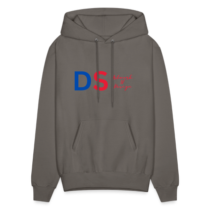 DS Artwork N Design - Men's Hoodie red and blue - asphalt gray