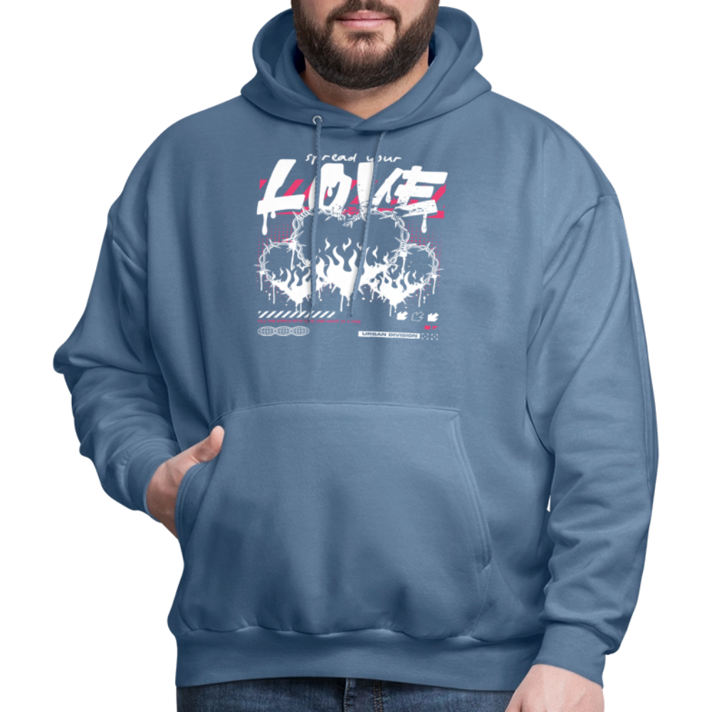 Heart of fire - Men's Hoodie - denim blue