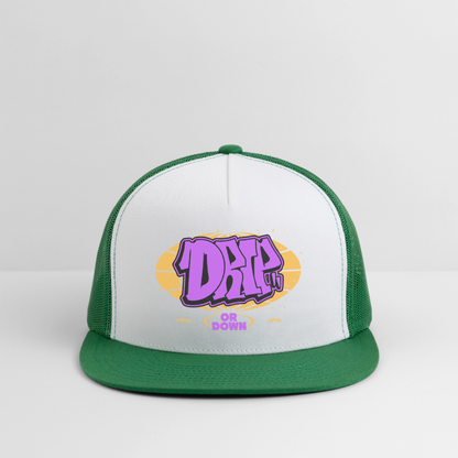 Drip - Graffiti Trucker Hat - white/kelly green