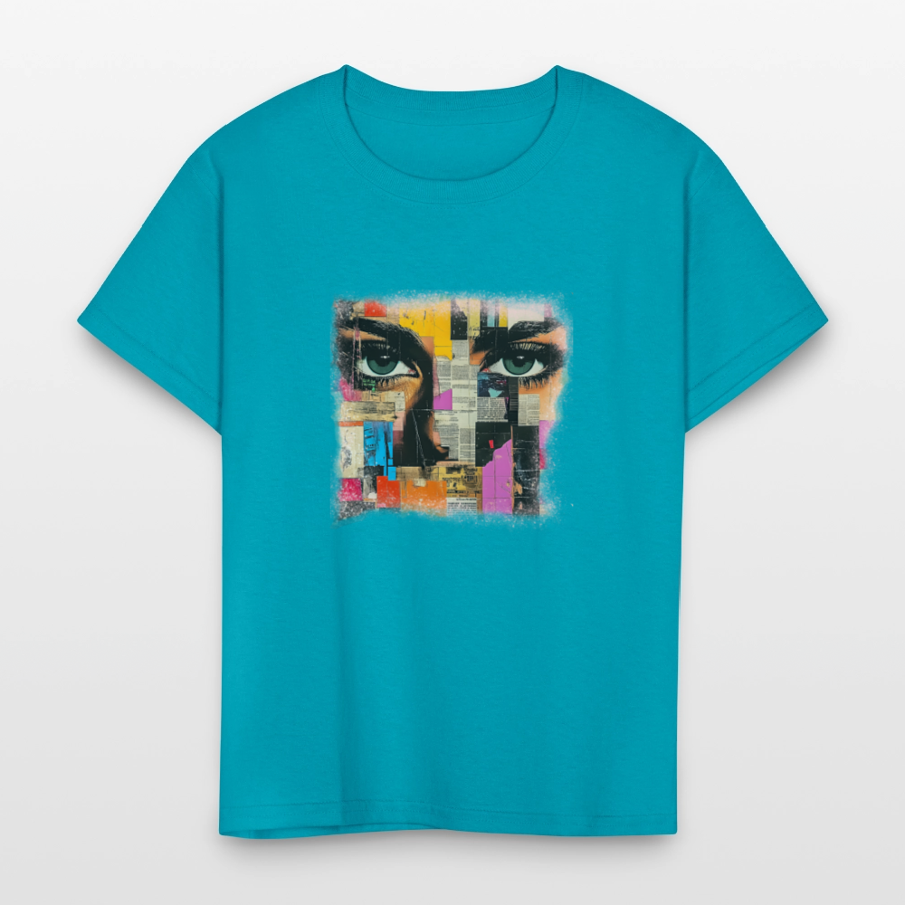 Pop Culture Woman 3 - Kids' T-Shirt - turquoise