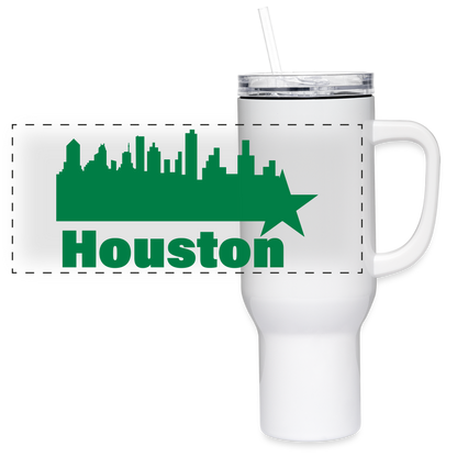 Houston - 40 oz Travel Tumbler - green - white