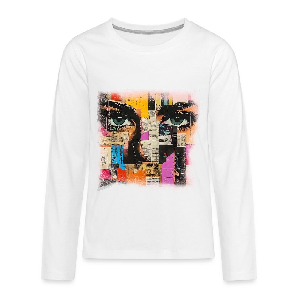 Pop Culture Woman 2 - Kids'  Long Sleeve T-Shirt - white