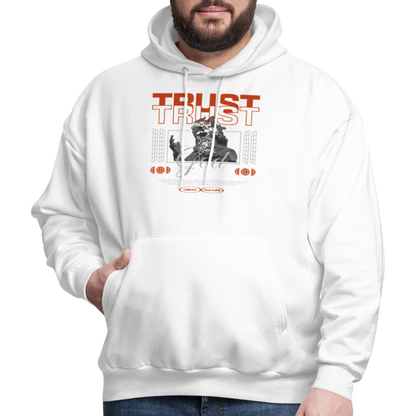Trust God - Men's Hoodie - white