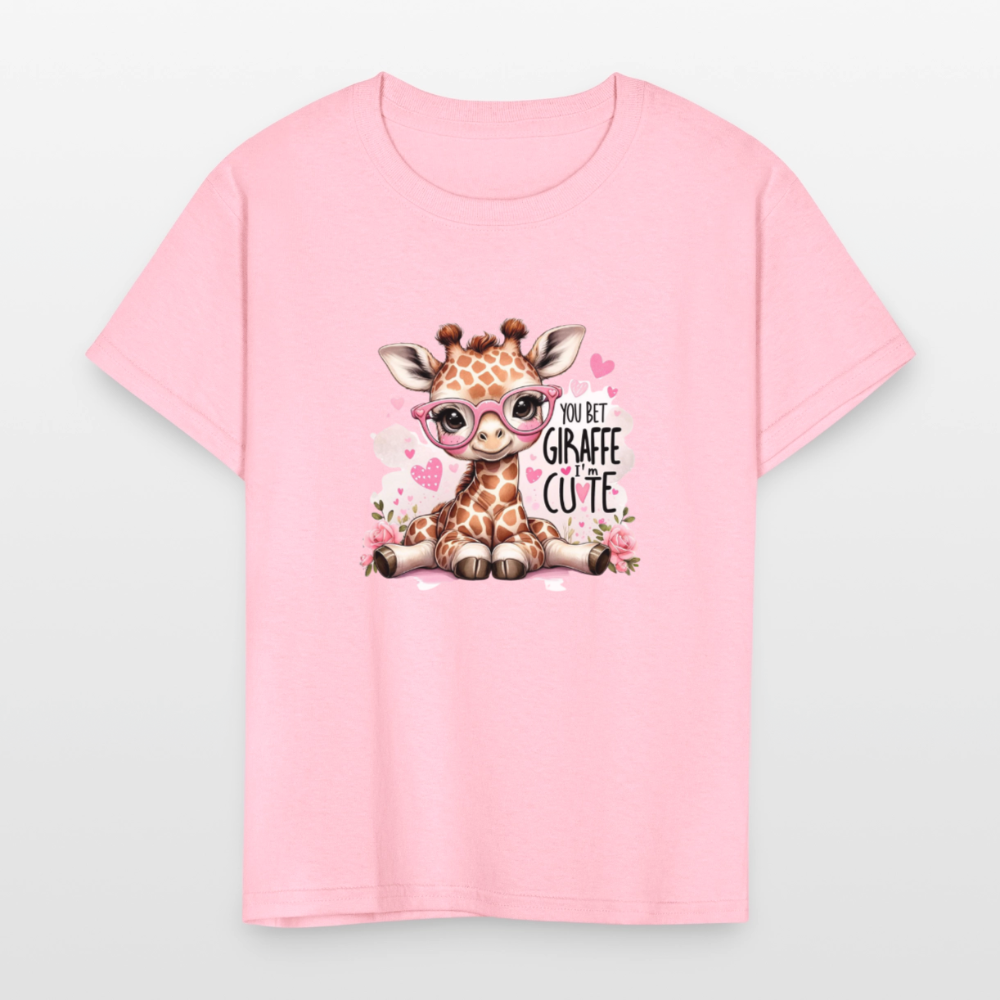 Cute Giraffe - Kids' T-Shirt - pink