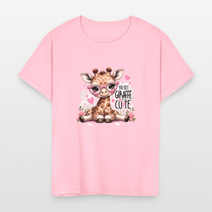 Cute Giraffe - Kids' T-Shirt - pink